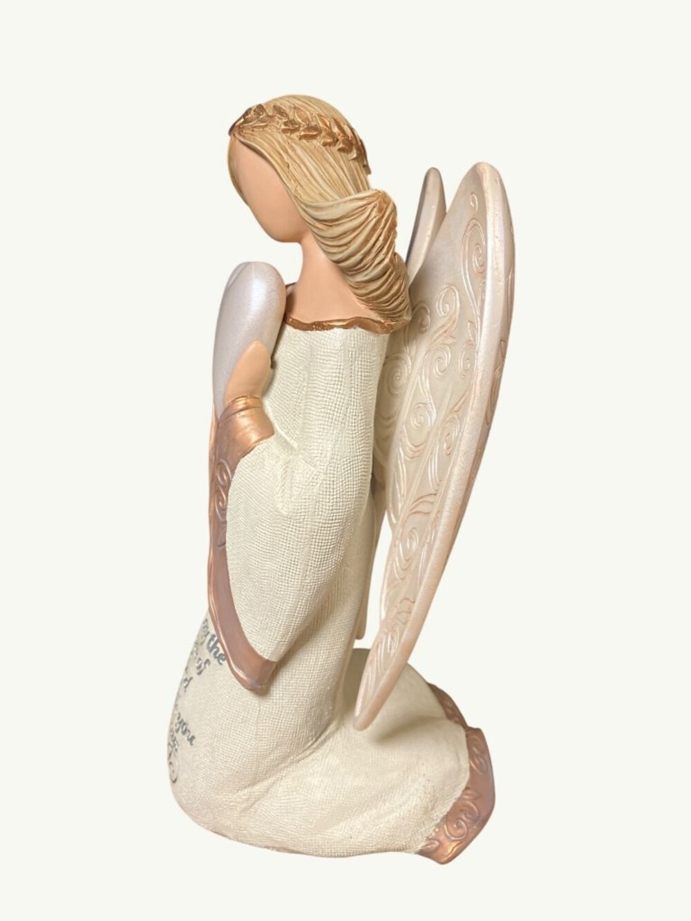 Legacy Of Love Angel Figurine May The Peace Of God Be With You Always Text - Picture 10 of 10